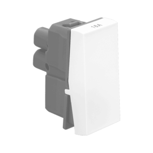 Legrand Allzy 16A 1-Way Switch with Indicator – white 1-module modular switch featuring a built-in LED indicator, suitable for high-power appliances.