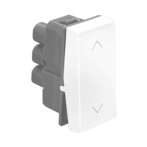 Legrand Allzy 6A 2-Way Switch – 1-module white modular switch designed for controlling a single circuit from two locations, featuring a sleek and durable design.