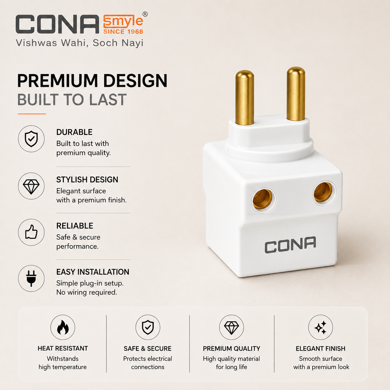Cona Hero Parallel 2 Pin Holder