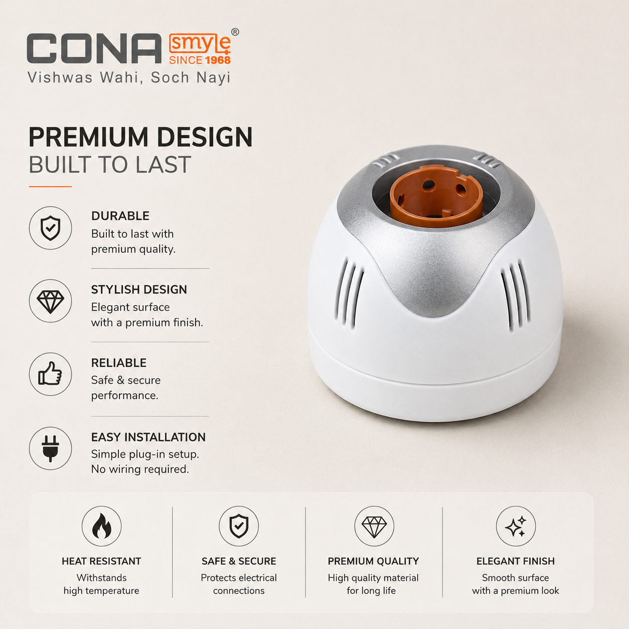 next is Cona Deluxe Glowbe Batten Holder