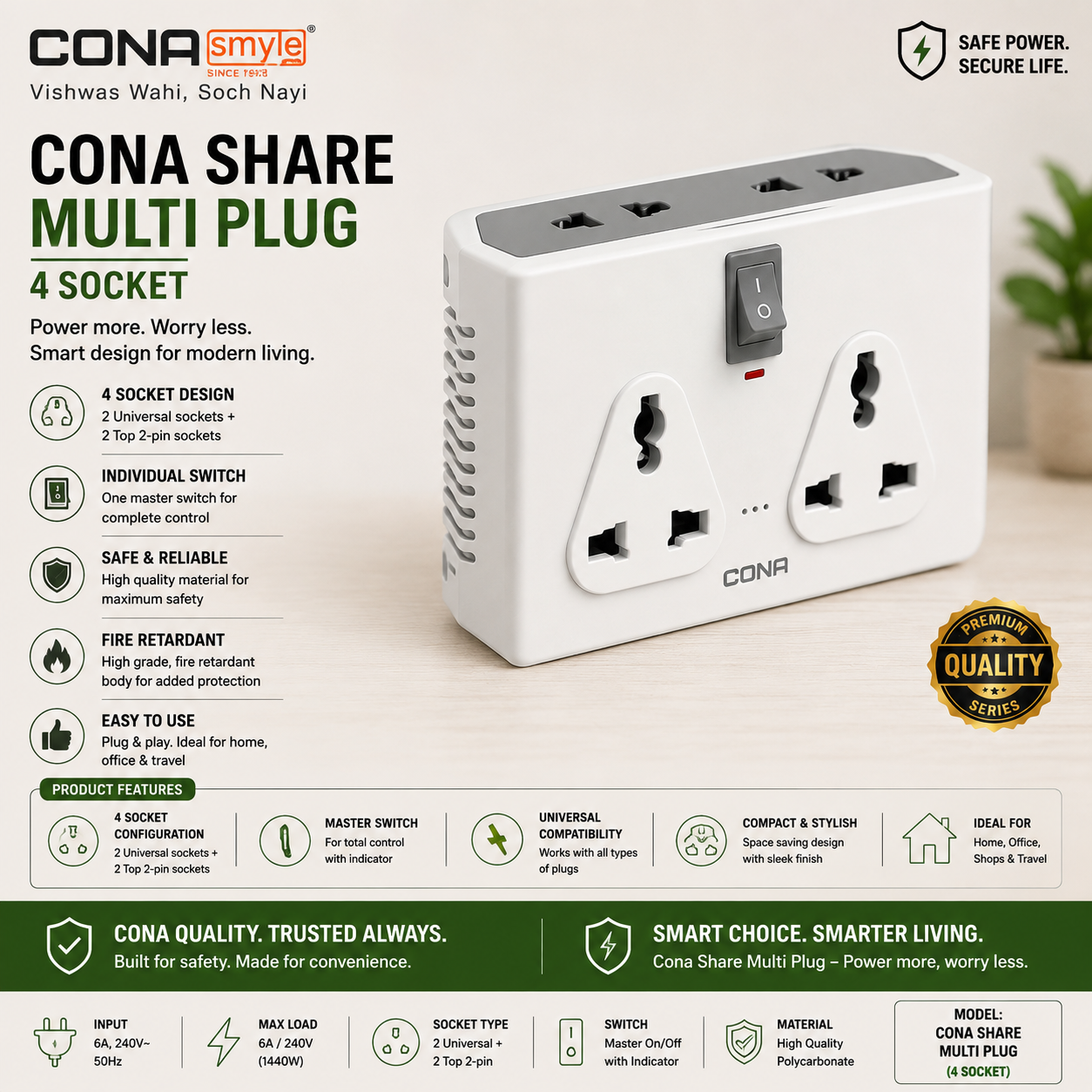 CONA Share Multi Plug