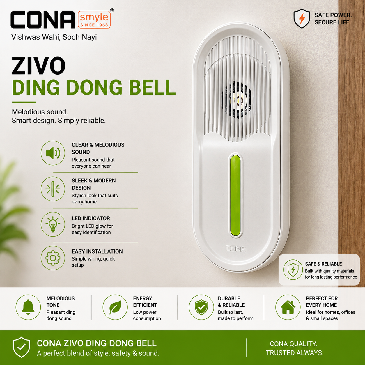 Cona Deluxe Zivo Ding Dong Bell