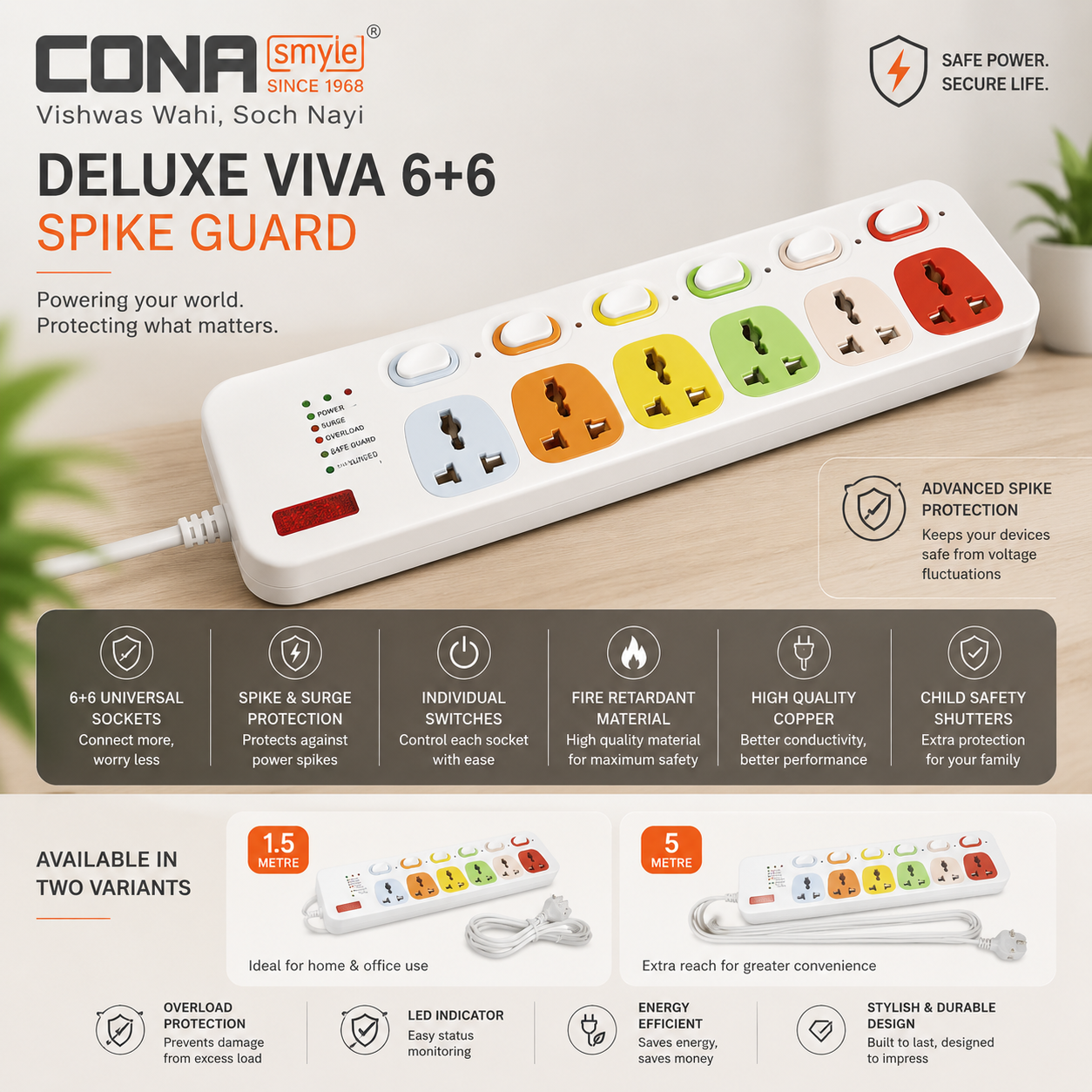 Cona Deluxe Viva 6+6 Spike Guard