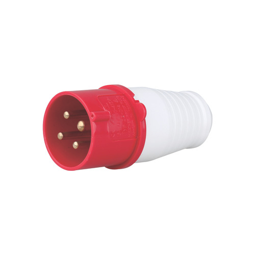 Jigo JG-014 16A 4 Pin Industrial Plug with IP44 protection for 380–415V 3-phase power.