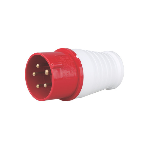 Jigo JG-015 16A 5 Pin Industrial Plug with IP44 protection for 220–415V 3-phase + Neutral power.