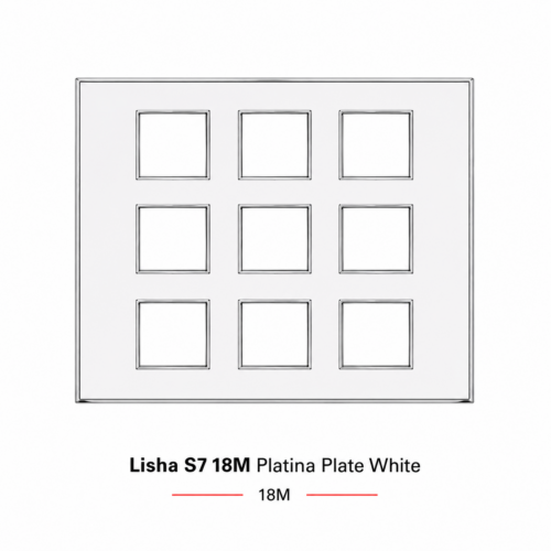 Lisha S7 18M Platina Plate White