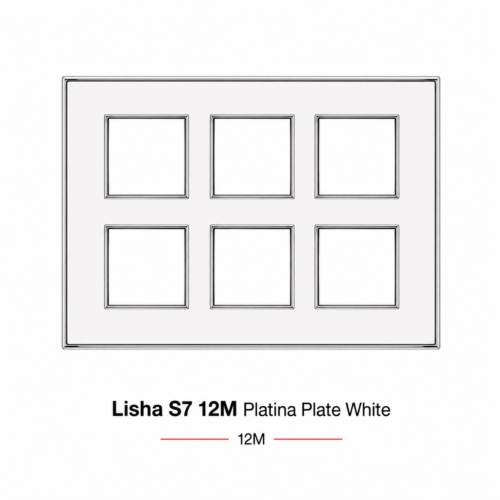 Lisha S7 12M Platina Plate White