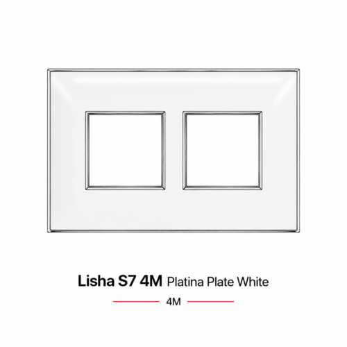 Lisha S7 4M Platina Plate White