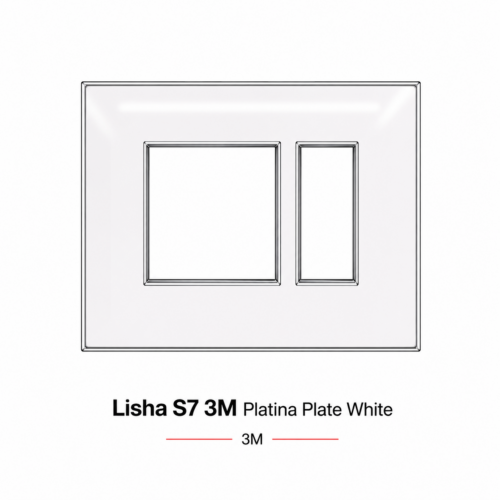 Lisha S7 3M Platina Plate White