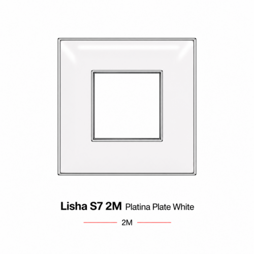 Lisha S7 2M Platina Plate White