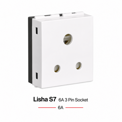 Lisha S7 6A 3 Pin Socket