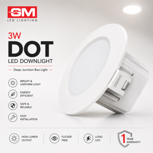 GM 3W Dot Deep Junction Box Light