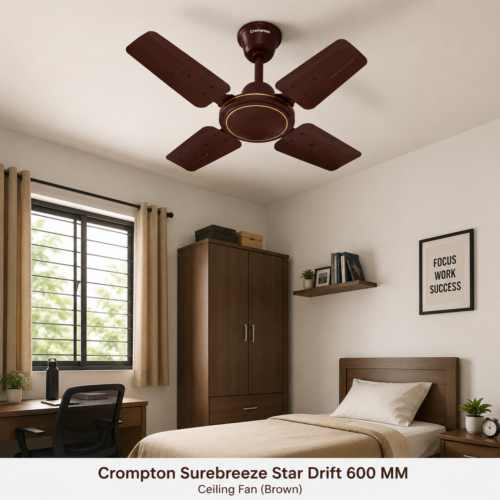 Crompton Star Drift fan Brown
