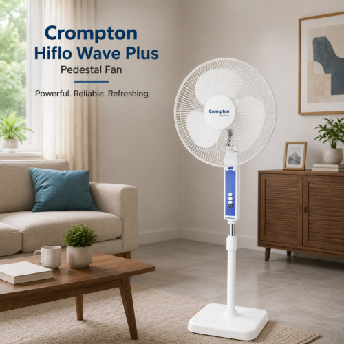 Crompton high speed pedestal fan