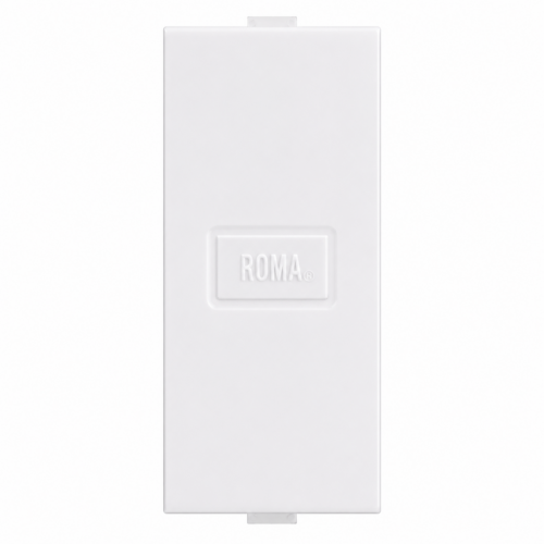 Anchor Roma Single Blank Plate Modular Cover Plate White