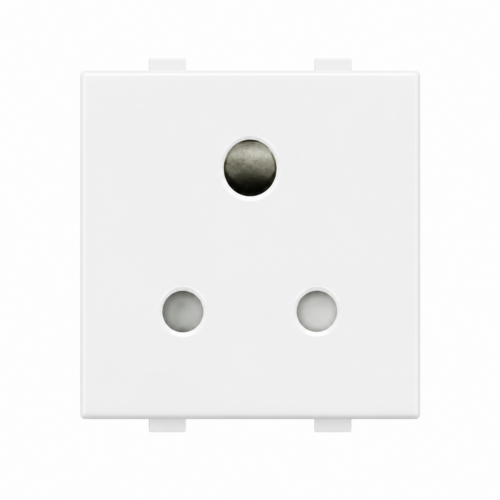 Anchor Roma Plus 6A 3 Pin Modular Power Socket White