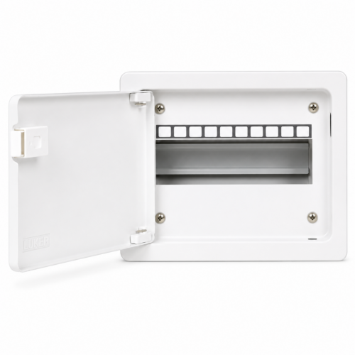 Present Premium Gold 10 Way Double Door Distribution Box Metal DB Enclosure