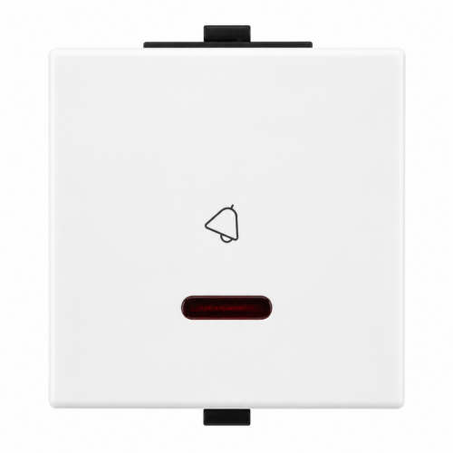 Anchor Roma Plus 2M Bell Push with Indicator Modular White