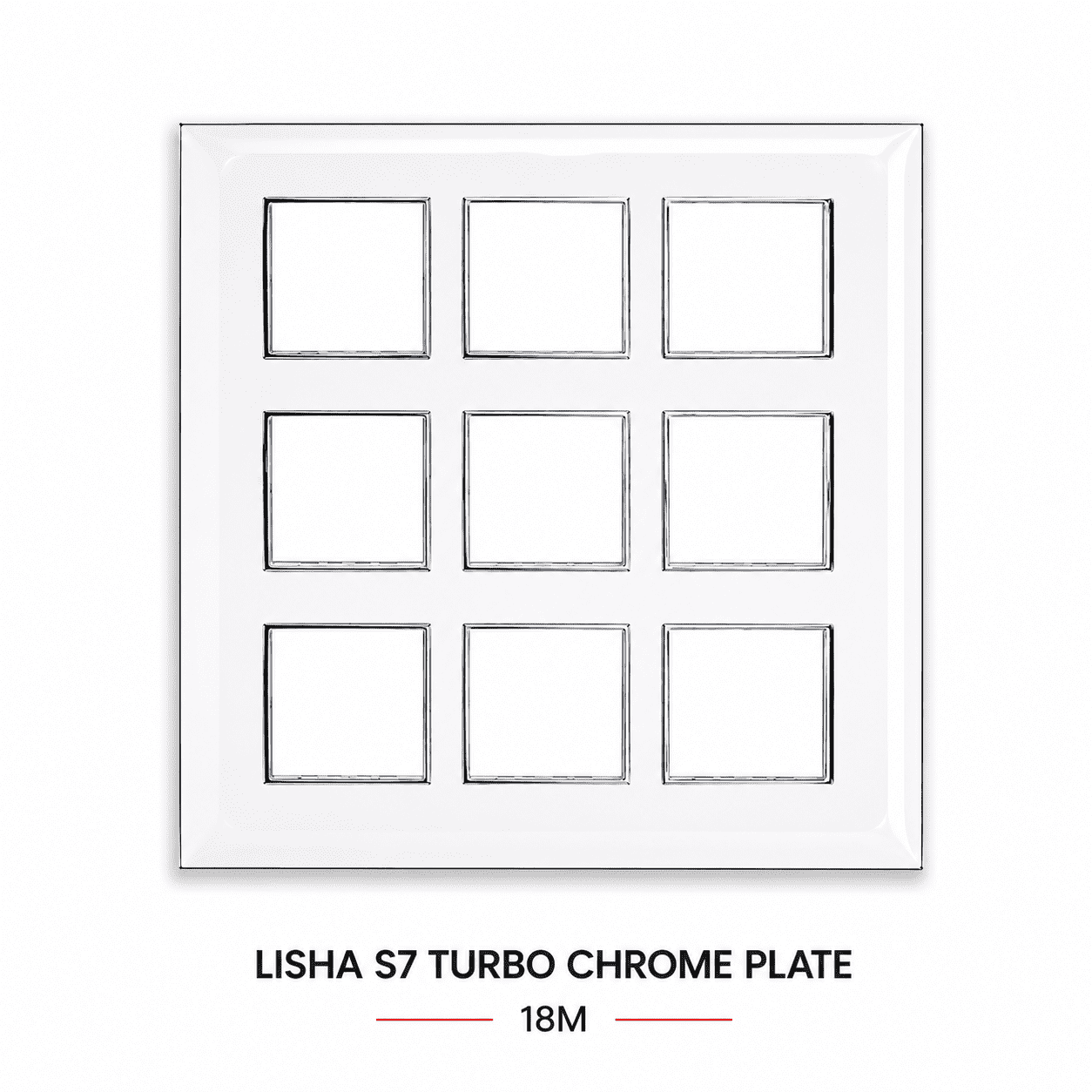 Lisha S7 18M Turbo Chrome Plate White