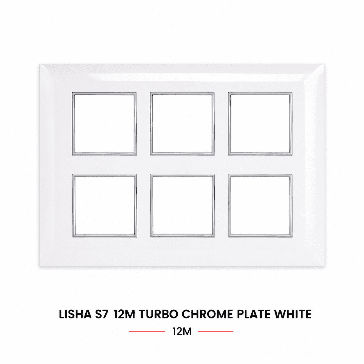 Lisha S7 12M Turbo Chrome Plate White