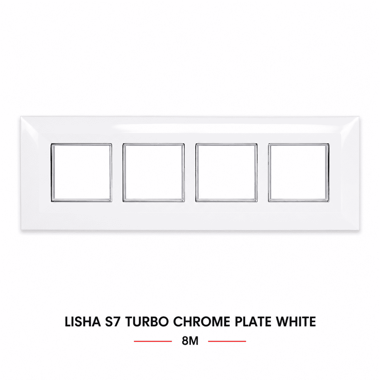 Lisha S7 8M Turbo Chrome Plate White