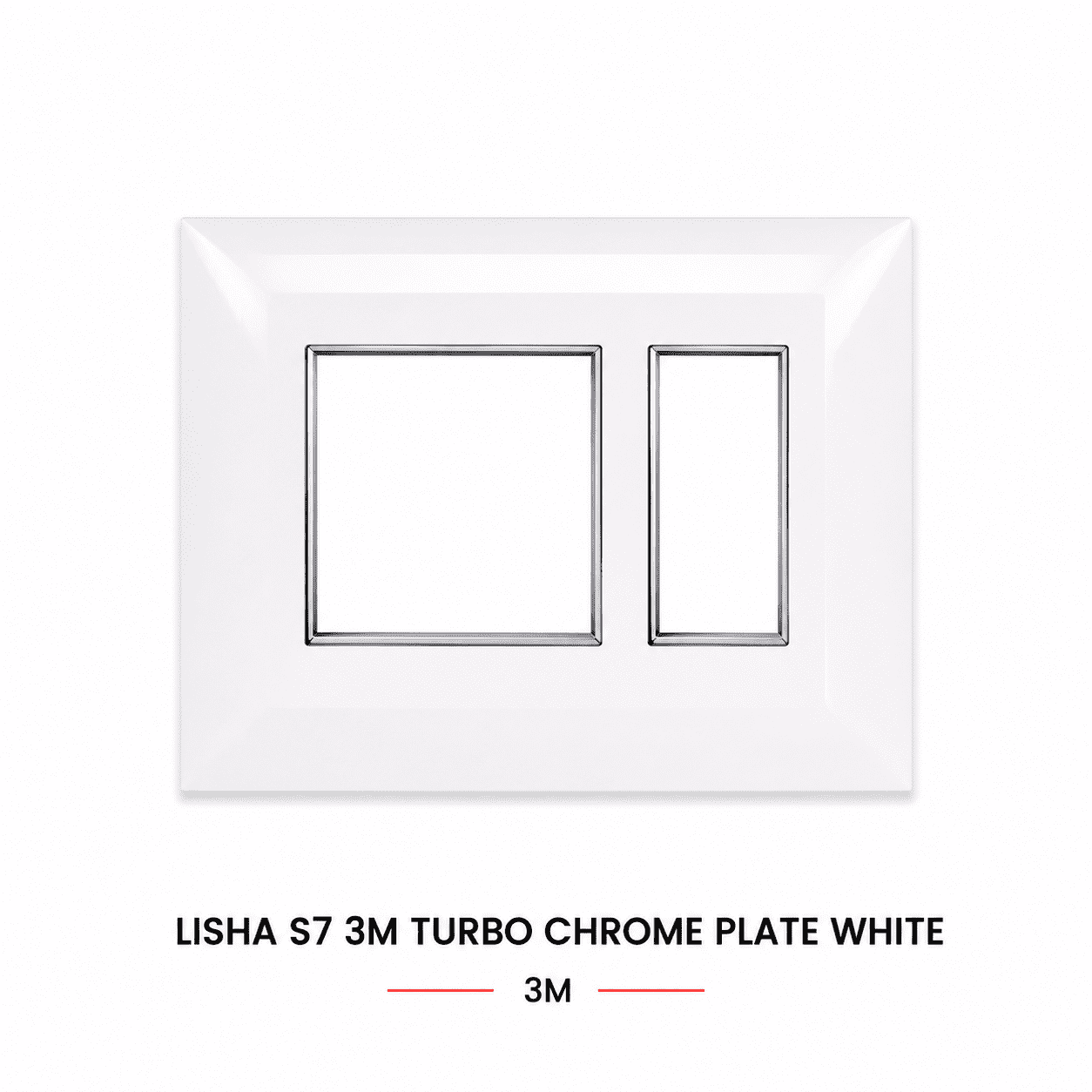 Lisha S7 3M Turbo Chrome Plate White