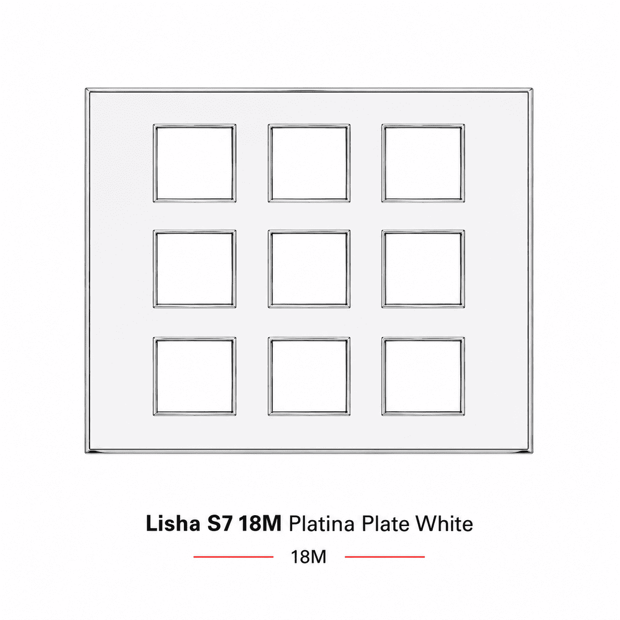 Lisha S7 18M Platina Plate White