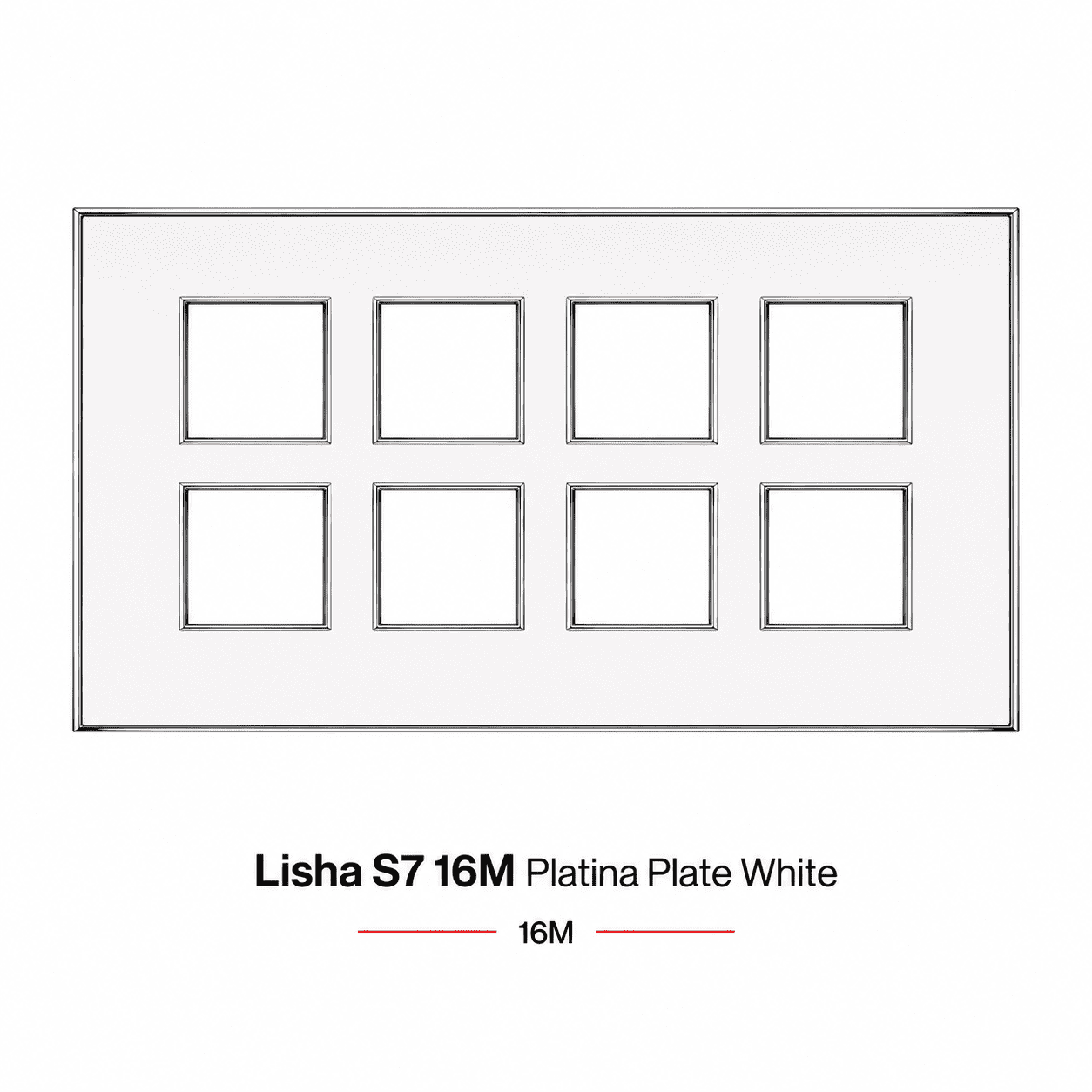 Lisha S7 16M Platina Plate White