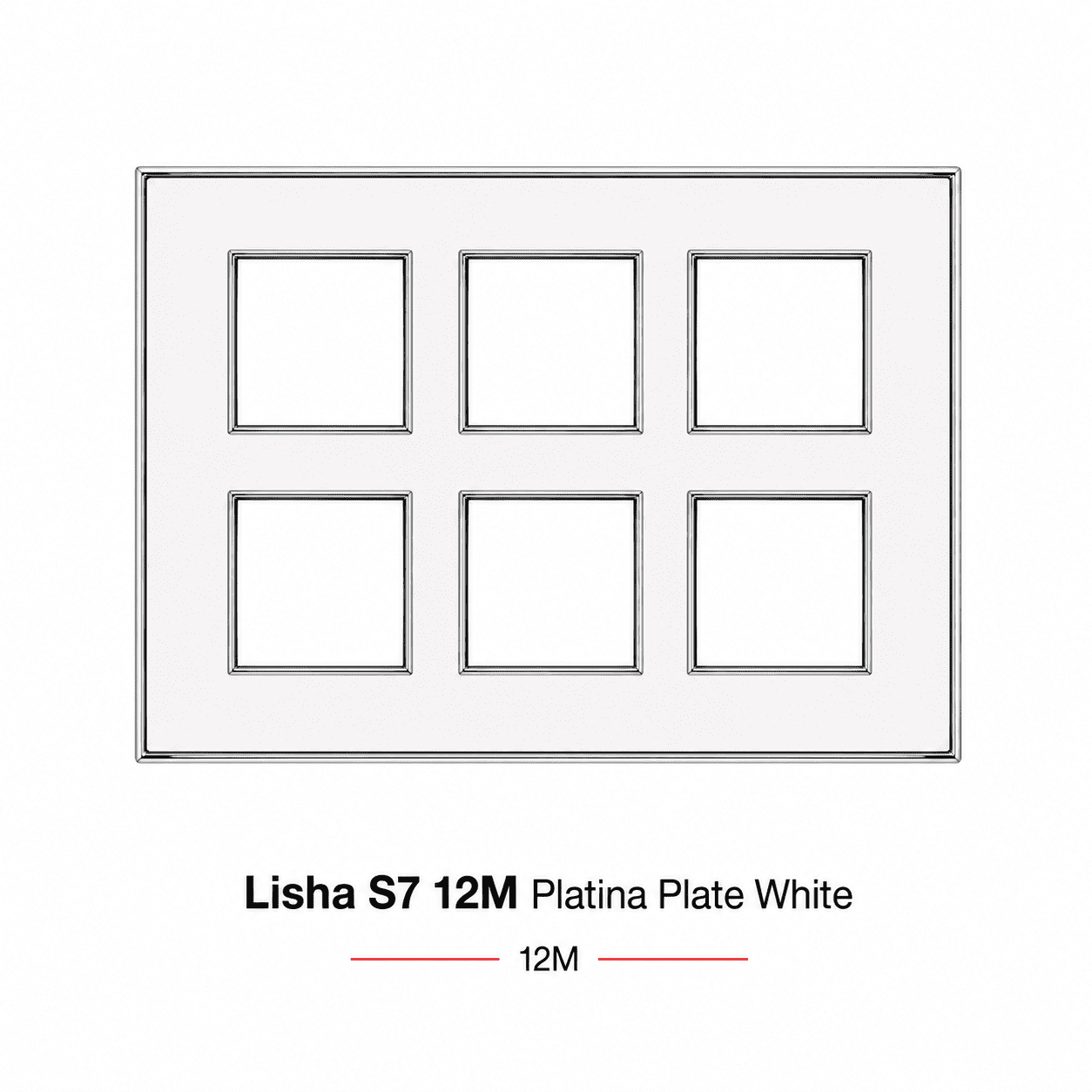 Lisha S7 12M Platina Plate White
