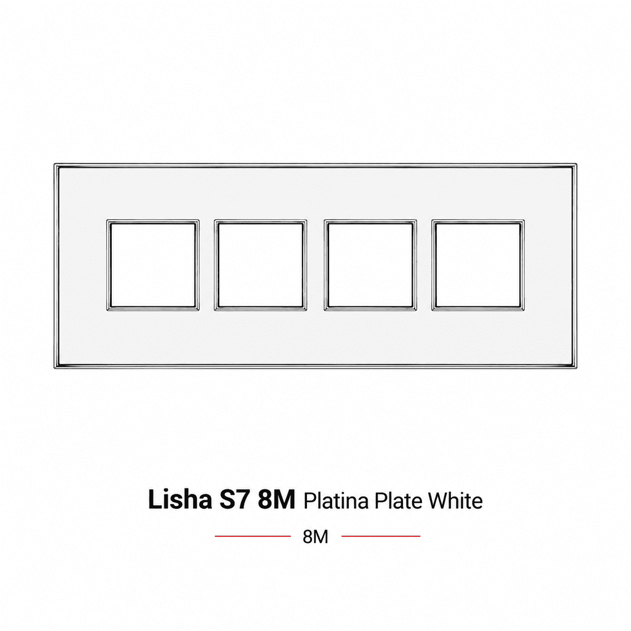 Lisha S7 8M Platina Plate White