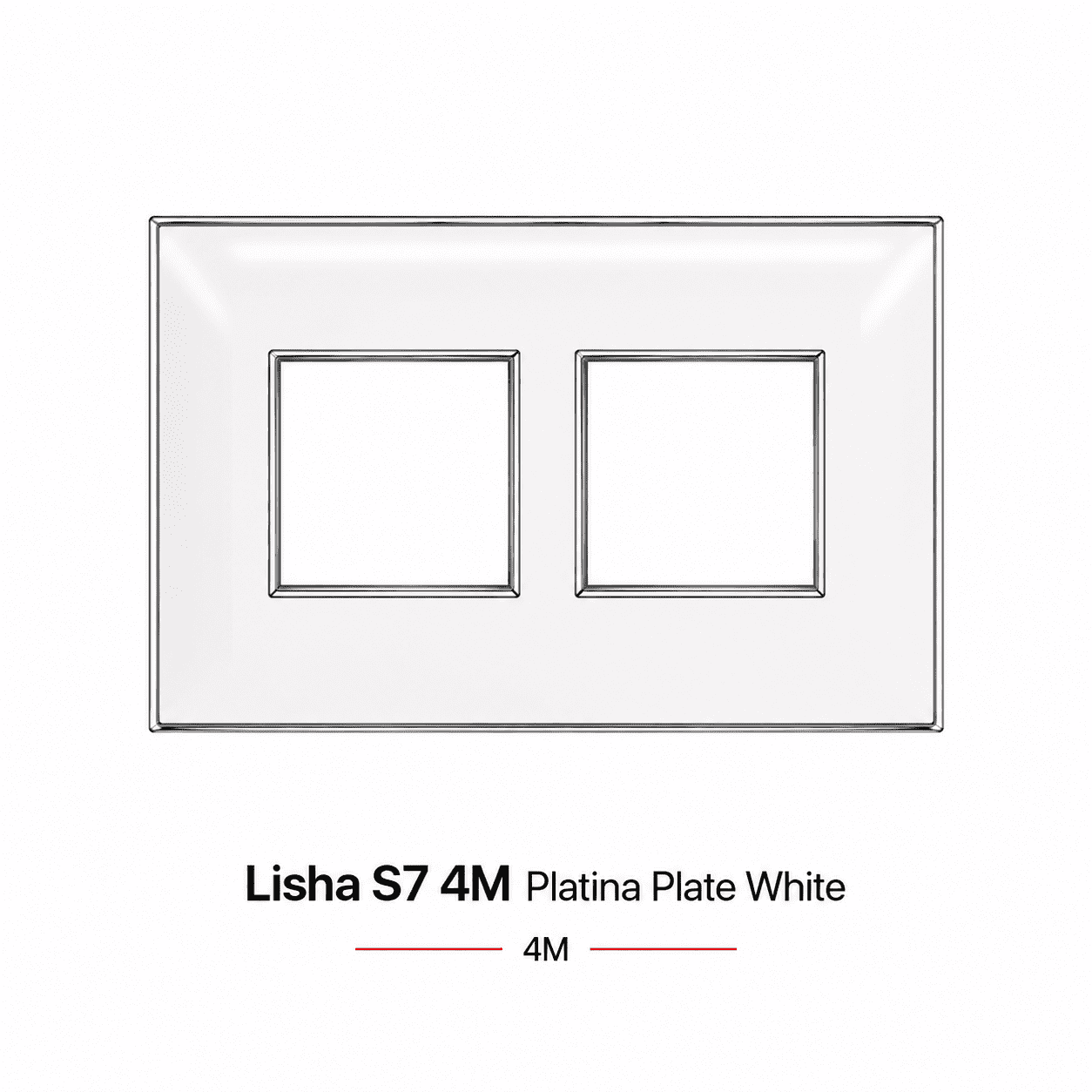 Lisha S7 4M Platina Plate White