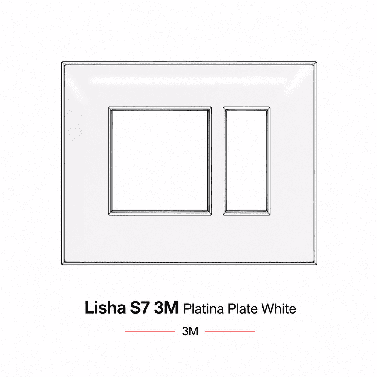Lisha S7 3M Platina Plate White