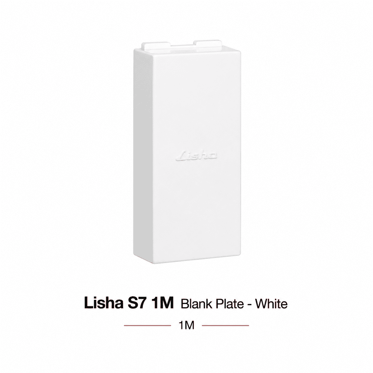 Lisha S7 1M Blank Plate White