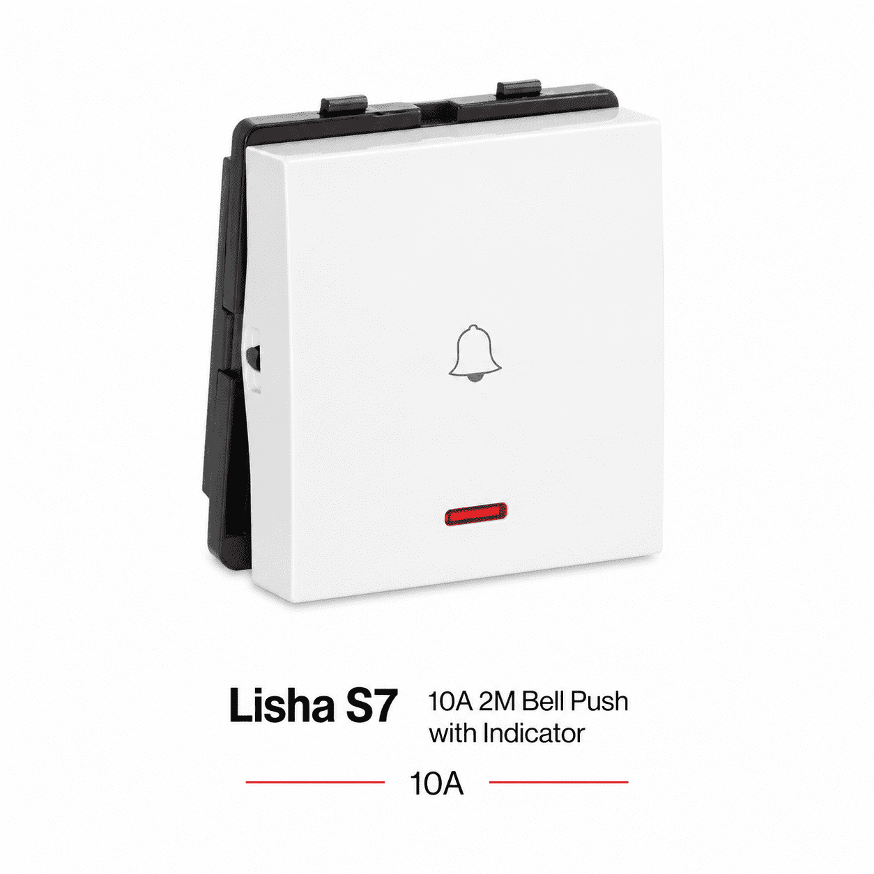 Lisha S7 10A 2M Bell Push with Indicator