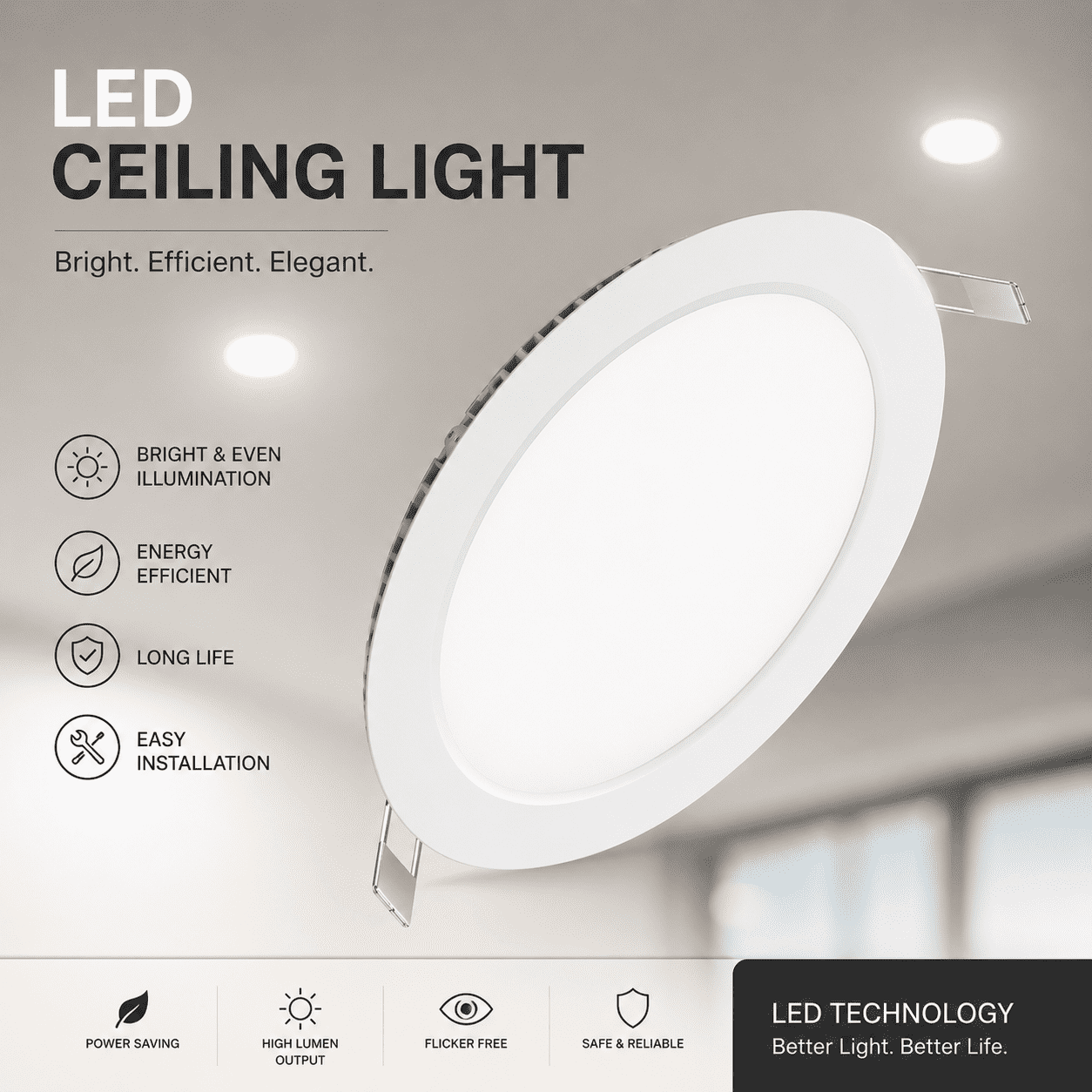 Osian 12W LED Panel Light