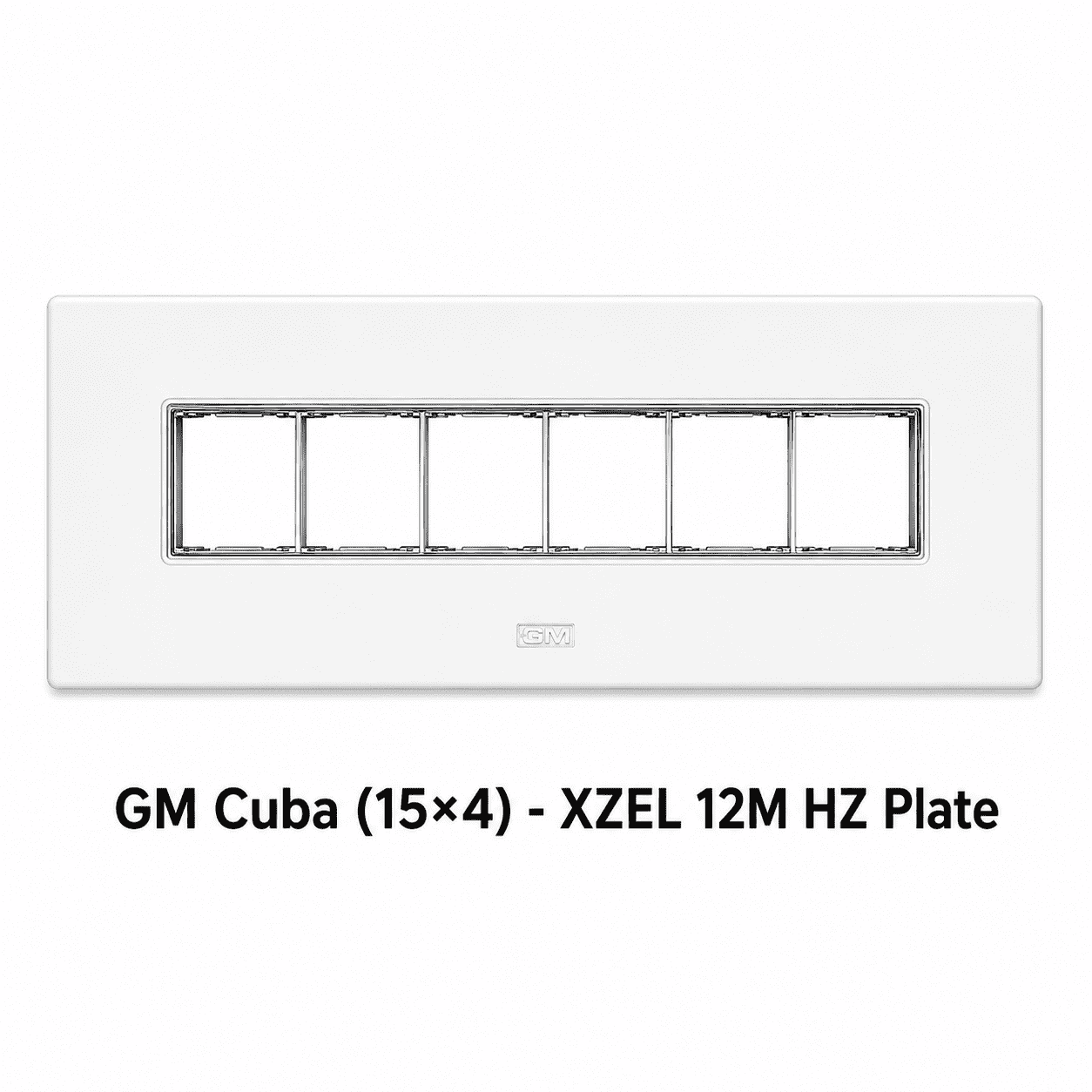 GM Cuba XZEL 12M HZ Plate 15x4 for Wooden Box White Modular Plate