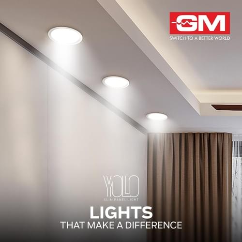 GM YOLO LED Panel Light Round white